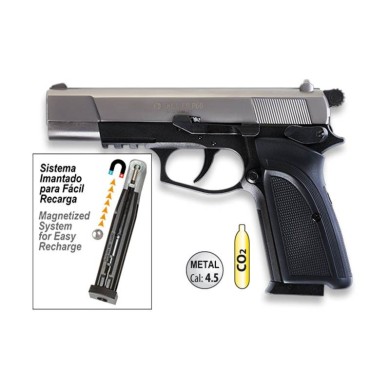 PISTOLA EKOL BLANCA 4,5 P66