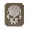 PARCHE 3D SKULL PVC LG OLIVE