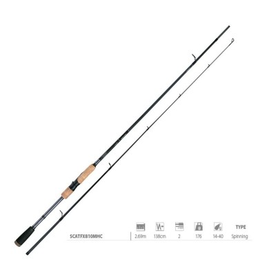 CAÑA CATANA FX SPINNING M-F 2,69M 14-40GR 2PC