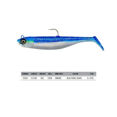 SEÑUELO SAVAGE MINNOW 12,5CM 35G BLUE PEARL SILV