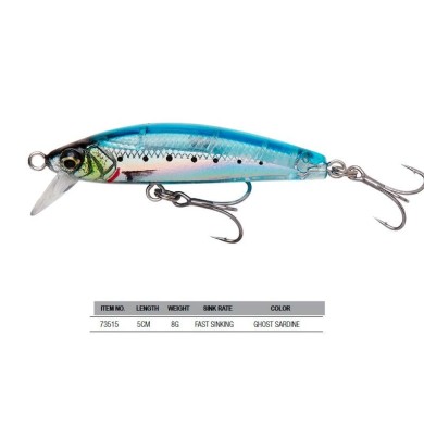 SEÑUELO GRAVITY MINNOW 5CM SINK GHOST SARDINE