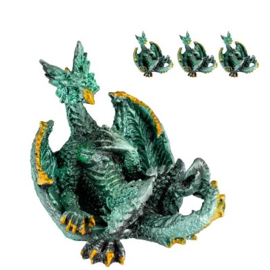 FIGURA RESINA DRAGON VERDE