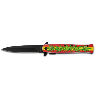NAVAJA MARIJUANA ABS 3D HOJA 10CM