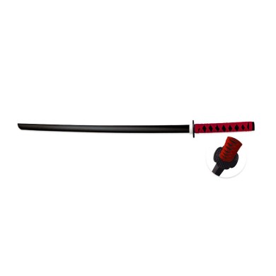 KATANA ENTRENAMIENTO MADERA NEGRA TOLE10