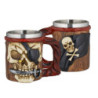 TAZA RESINA CALAVERA PIRATA