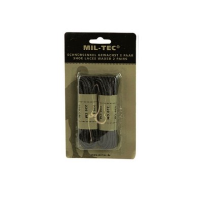 CORDONES ENCERADOS NEGRO 220CM