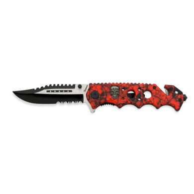 NAVAJA SKULL ALBAINOX ROJA