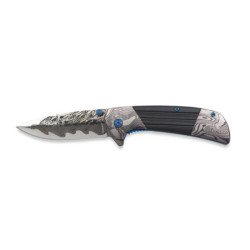 NAVAJA ALBAINOX ACERO 3D DAMASCO HOJA: 8.5CM