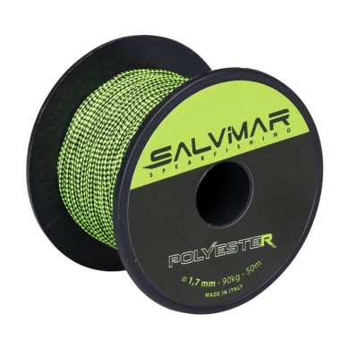 BOBINA POLYESTER BLACK/GREEN 1.7MM 90KG 50MT SALVIMAR