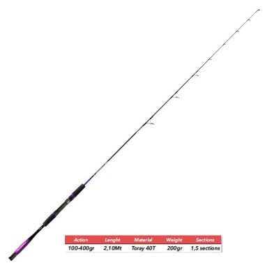 CAÑA KASHIMA MAMUTH JIG 2,10 40KG