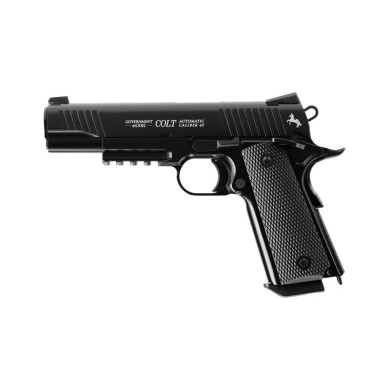 PISTOLA SEMIAUTOMATICA CO2 COLT M45 A1 CQBP NEGRA 4.5MM BB M6
