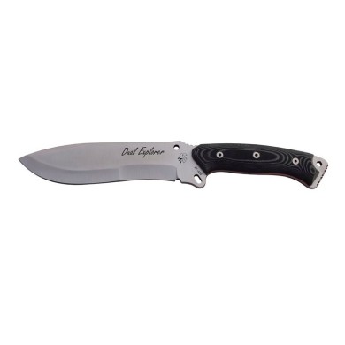 CUCHILLO DUAL EXPLORER MIKARTA NEGRA