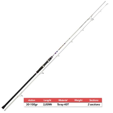 Caña Kashima Dorado Spin 3,00mt  Caña para Spinning  Pesca Alferutti
