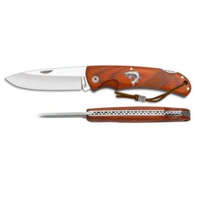 Navaja Albainox Pesca Mango de Madera Acero Inoxidable