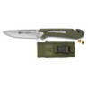 Navaja K25 Verde Militar Hoja 9 cm con Funda MOLLE