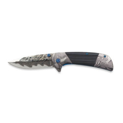 NAVAJA ALBAINOX ACERO 3D DAMASCO HOJA: 8.5CM