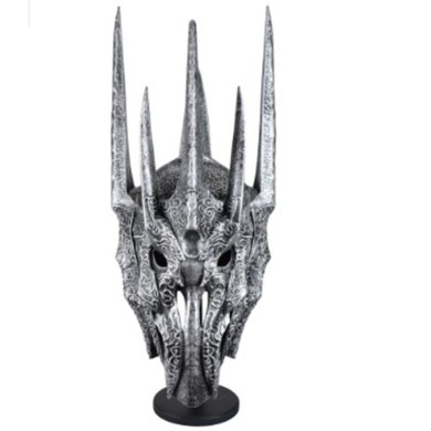 CASCO DECORATIVO TIPO SAURON PARA EXPOSICIÓN Y COLECCIONISMO.
