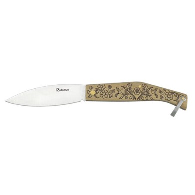Navaja Albainox Mango Decorado Floral Acero Inoxidable