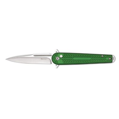 Navaja Albainox Verde de Acero Inoxidable con Apertura Rápida