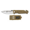 Navaja K25 TAN Hoja 9 cm con Funda MOLLE