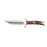 CUCHILLO PUÑO MADERA PRENSADA, DEFENSA LATON