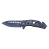 Navaja Albainox calavera azul hoja acero inoxidable acabado stone
