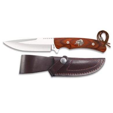 Cuchillo de Caza Albainox Hoja 12,30 cm Mango Stamina Decorada CNC