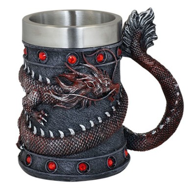 Taza Ornamentación XXL TOLE10 Resina y Acero