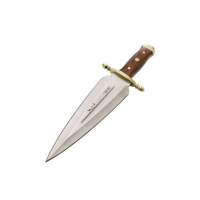 Cuchillo de Remate Enterizo con Funda de Latón y Piel