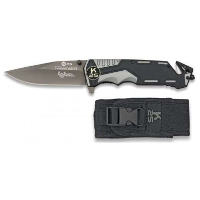 navaja gris / negra K25 seguridad. h:9.4
