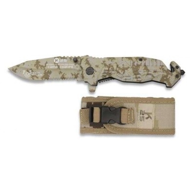 navaja k25 negra / coyote. hoja: 9 fos