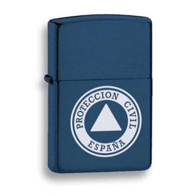 mechero azul. Protección Civil