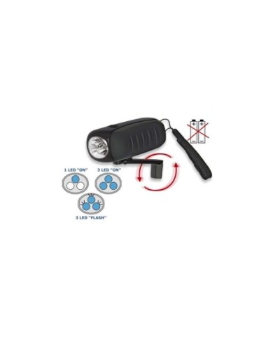 Linterna DINAMO 3 Led. 1wat