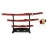 Set 3 Katanas TOLE10.Peana. 69/49/29 cm