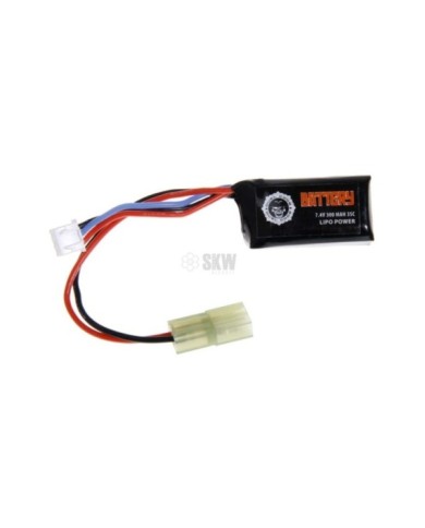 BATERIA LIPO 7.4V 300 MAH 35C DUEL CODE