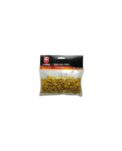 S-THUNDER TAPON PLASTICO MINAS AGUA 100UNIDADES AMARILLO