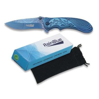Navaja RAINBLUE  Flores. h: 8 cm