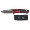 navaja roja/negra K25 seguridad.H:9.4