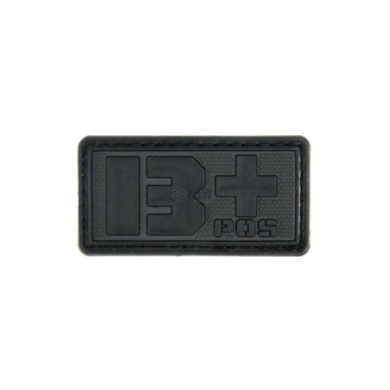 PARCHE PVC TIPO SANGUINEO B+ NEGRO EMERSON