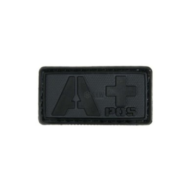 PARCHE PVC TIPO SANGUINEO A+ NEGRO EMERSON