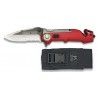 Navaja K25 titanio/roja. H: 8.7