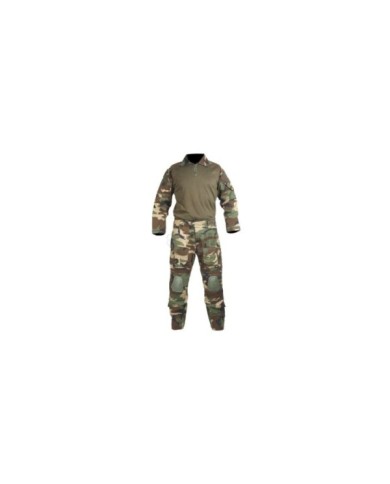 DELTA TACTICS UNIFORME COMBATE WOODLAND S M L XL XXL