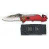 Navaja K25 titanio/roja. H:8.7