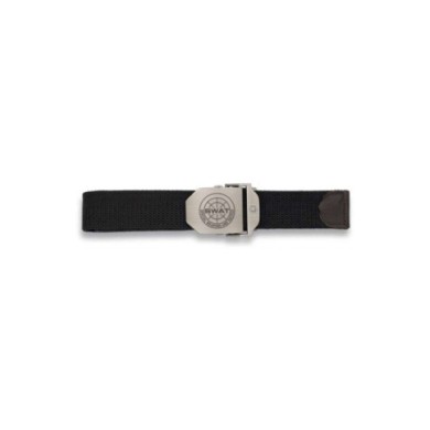 Cinturon negro hebilla metalica SWAT