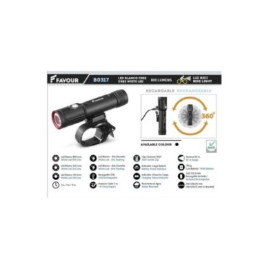 Linterna BICI - 90lm - 2AA baterias