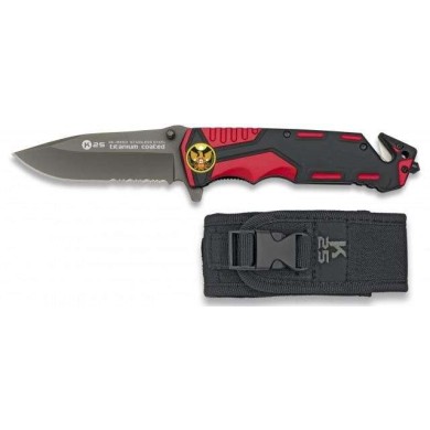 navaja roja/negra K25 seguridad.H:9.4