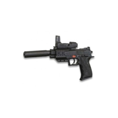 pistola aire suave con silenciador. Cyma
