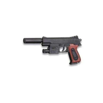 pistola aire suave con silenciador. Cyma