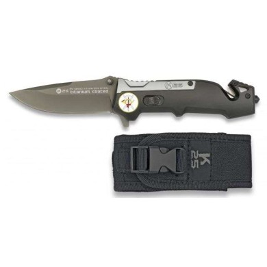 Navaja K25 color Titanio/negro. 8.7