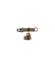 mini mosqueton con paracord coyote